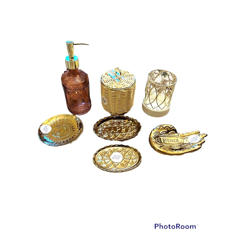Wild Sage Cassidy Bathroom Vanity Accessories
TOOTHBRUSH HOLDER NOT INCLUDED